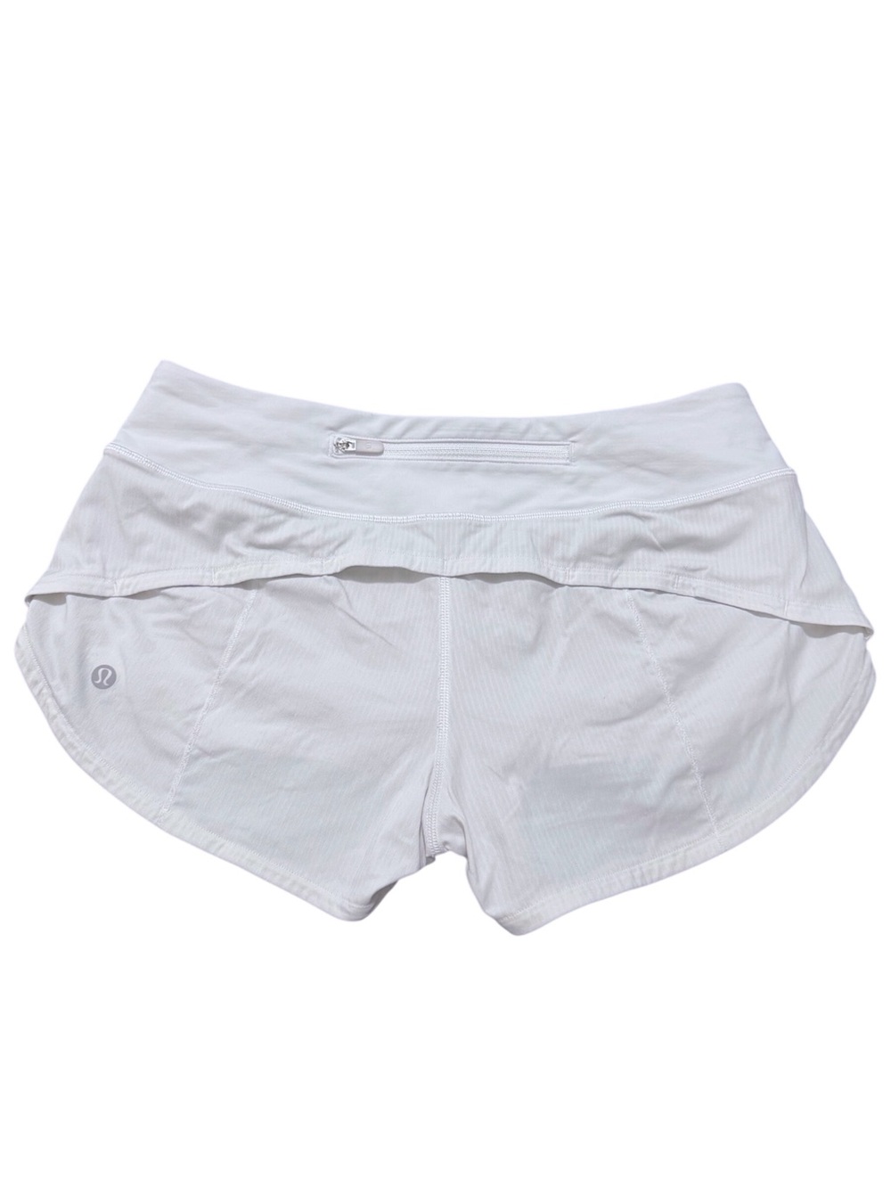 Lululemon Speed Up Short *2.5" in White Low Rise Size 4 - Picture 4 of 11